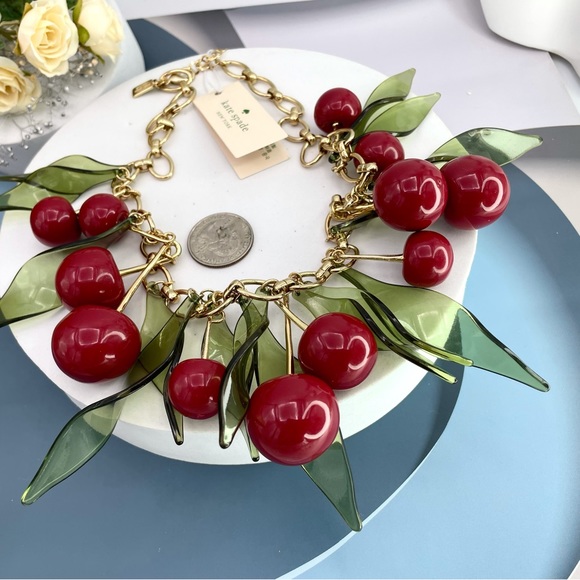 kate spade Cherry Statement Necklace - Picture 3 of 8